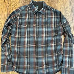 KUHL Fugitive Flannel: Mens Large Long Sleeve Shirt